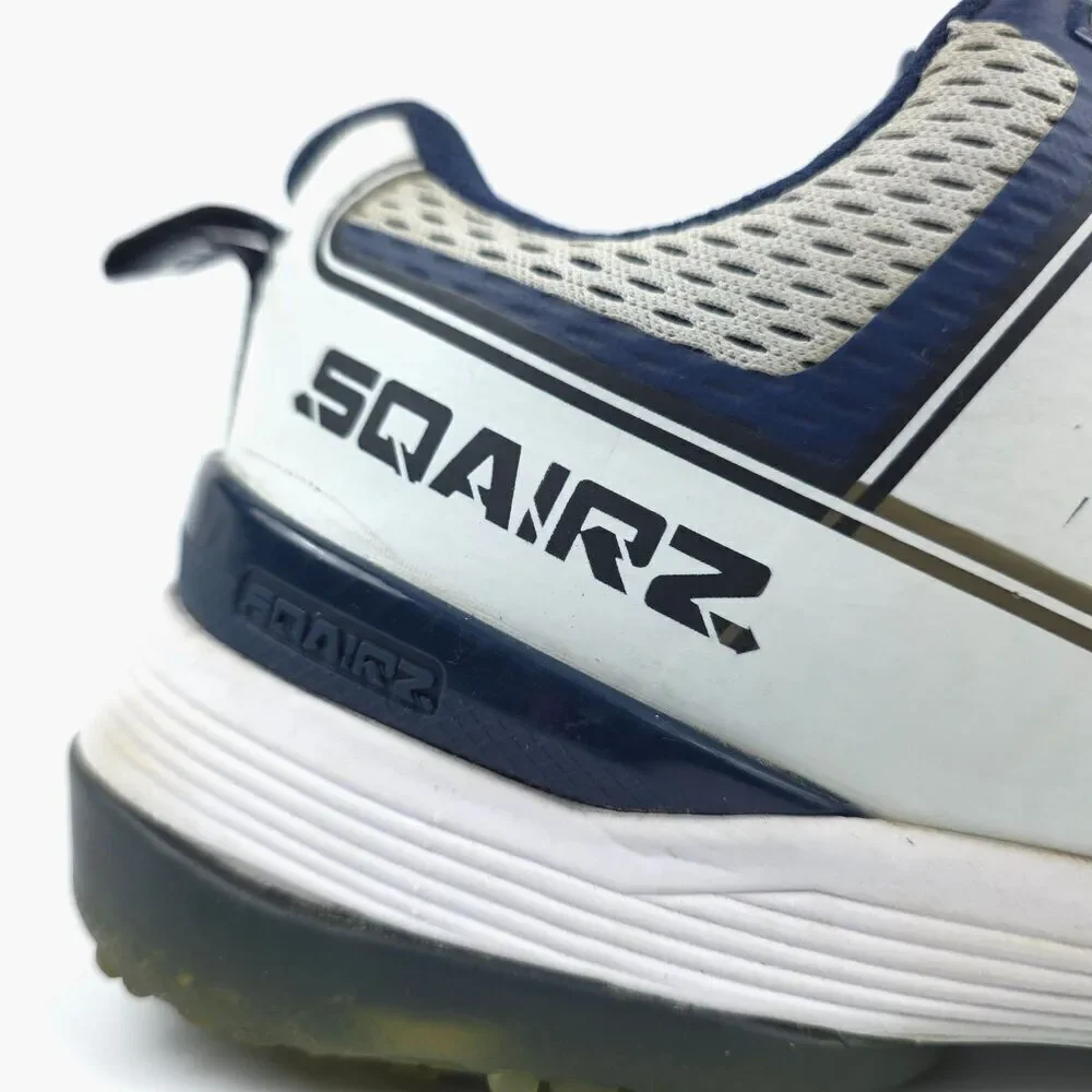 SQAIRZ Speed Mesh Golf Shoes Performance Sneaker White Blue Athletic Sporty 11.5